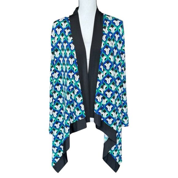Kasper Cascade Cardigan Drape Front Top - Size 3X - Picture 1 of 6